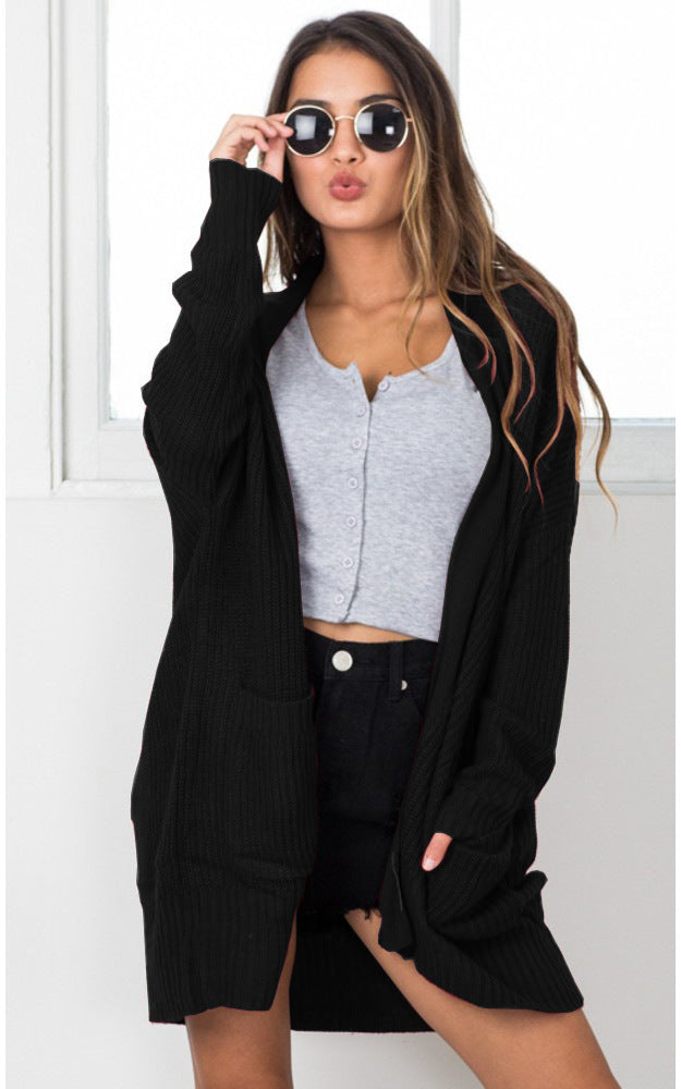 Women'S Long Sleeve Knitting Cardigan Jacket