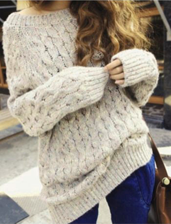 Retro loose long-sleeved sweaters