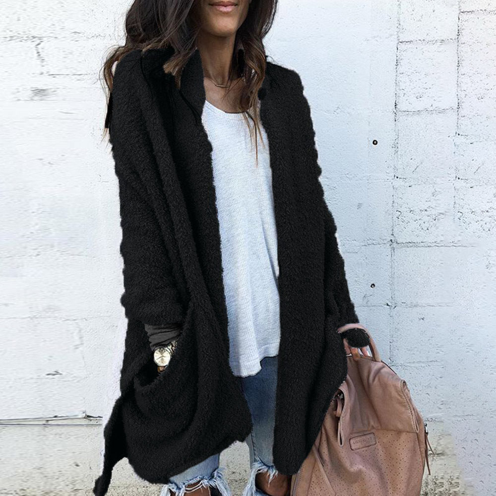 Women Pocket Long-Sleeved Jacket