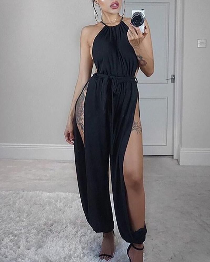 Sexy Women's Sleeveless Jumpsuit