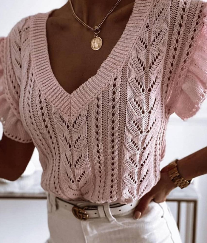 Solid Color Women'S Bat Sleeve Top