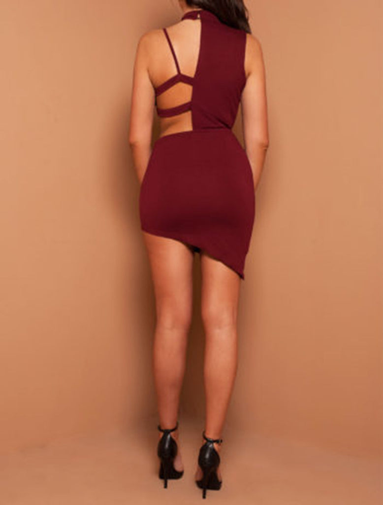 2018 Fashion Sexy Package Hip Sleeveless Dress