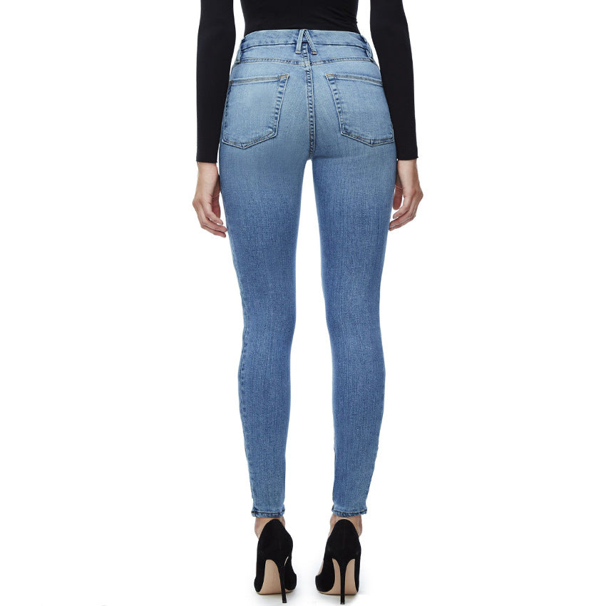 Sexy Zipper Denim Pants