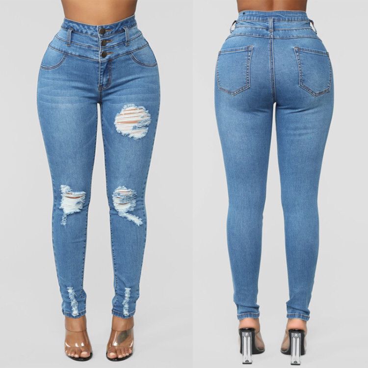 Sexy High Waist Stretch Denim Pants