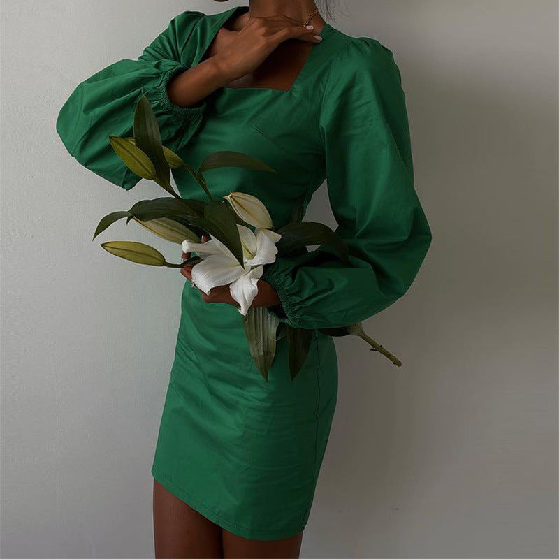 Long-Sleeved Sexy Hip-Fit Tight Dress