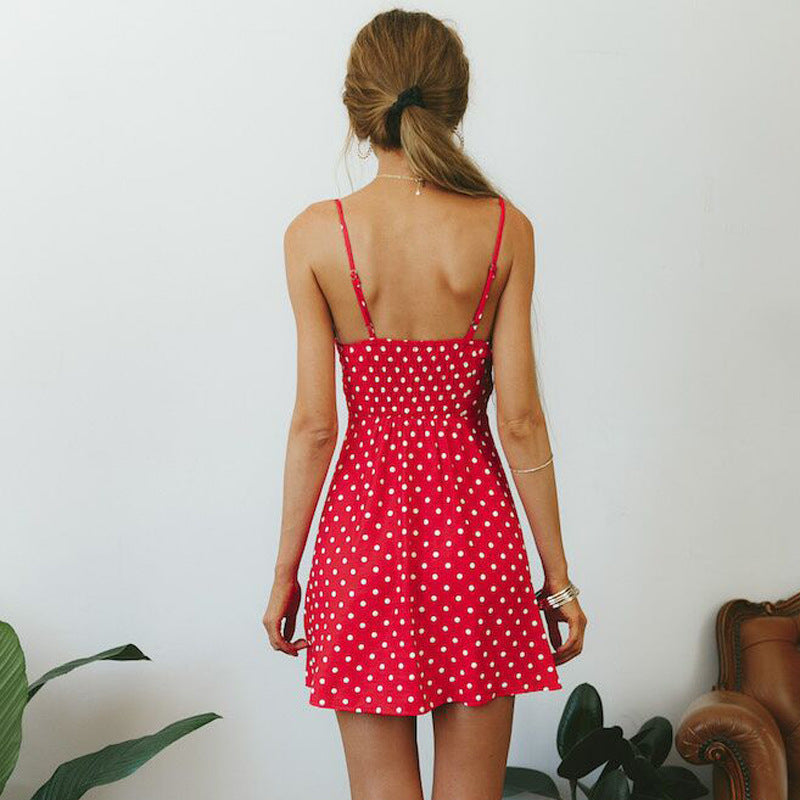 Fashion Women'S Sling Chiffon Princess Dress