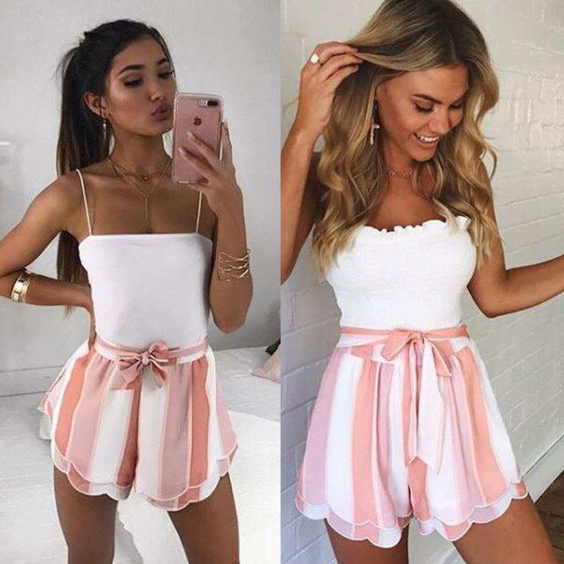 Sexy Fashion Stripes Printed Shorts