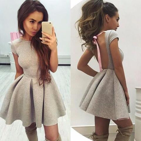 Fashion Sexy Backless Dress