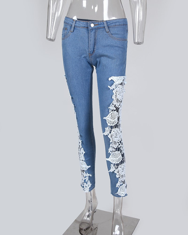 Design Sexy Lace Jeans