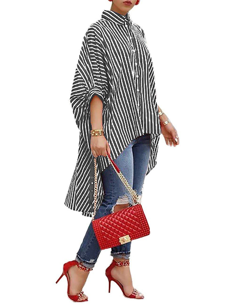 Casual Striped Women'S Printed Shirt