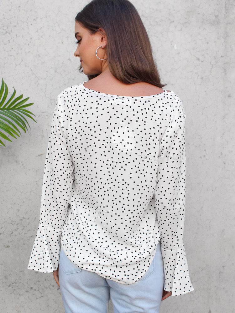 Women'S Casual Long Sleeve Chiffon Shirt