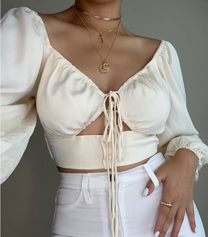 Long Sleeve Fashion Women's Sexy T-shirt