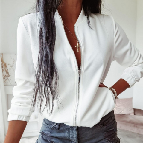 Women'S Long-Sleeved Thick Hooded Jacket