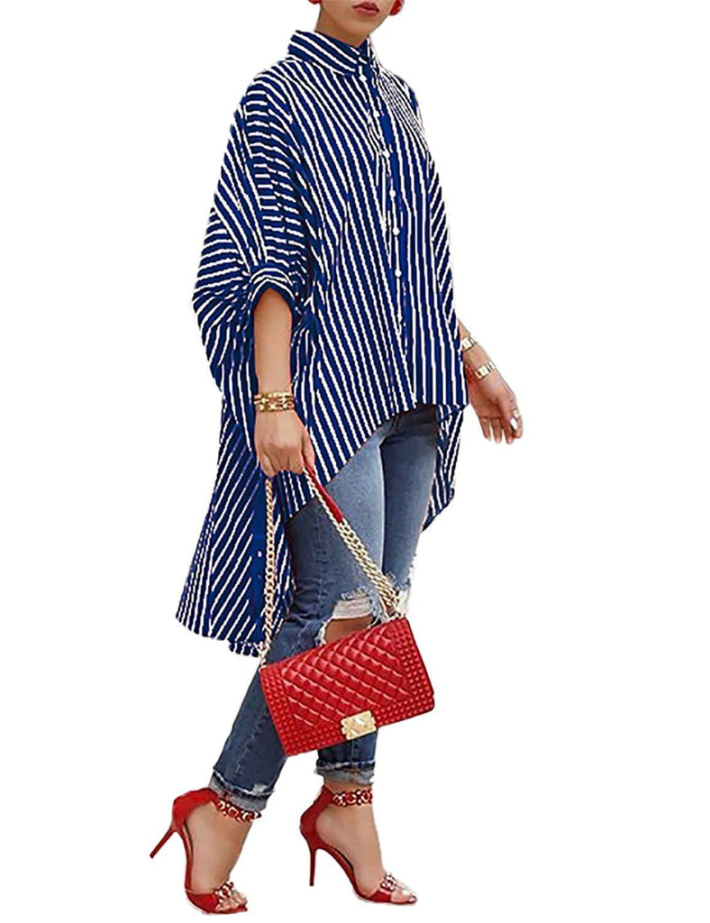 Casual Striped Women'S Printed Shirt