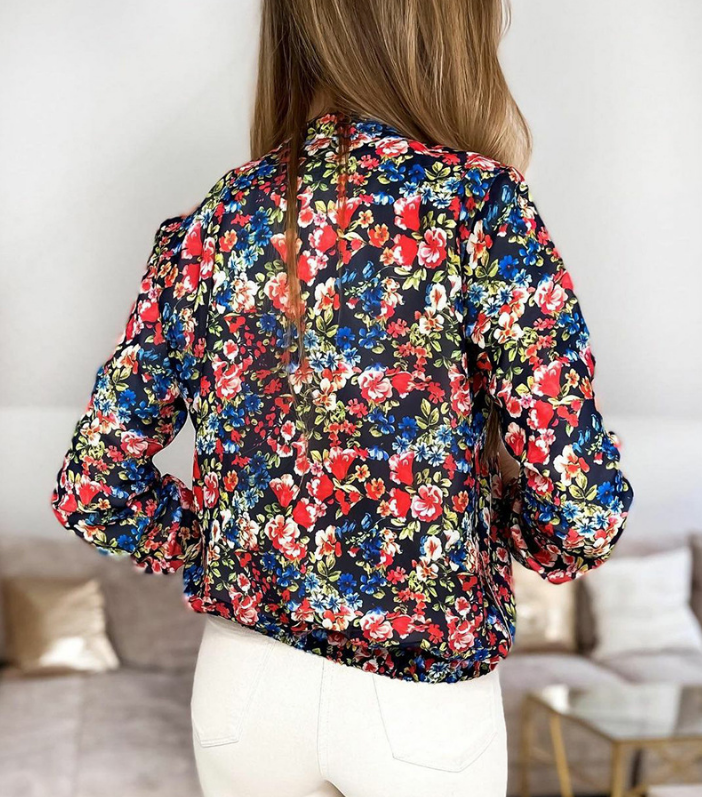 Casual Long-Sleeved Printed Jacket
