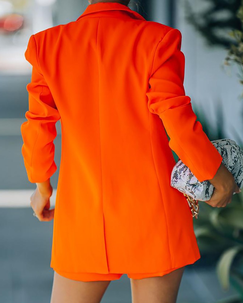 Sexy Temperament Women'S Fashion Casual Cardigan Shorts Suit