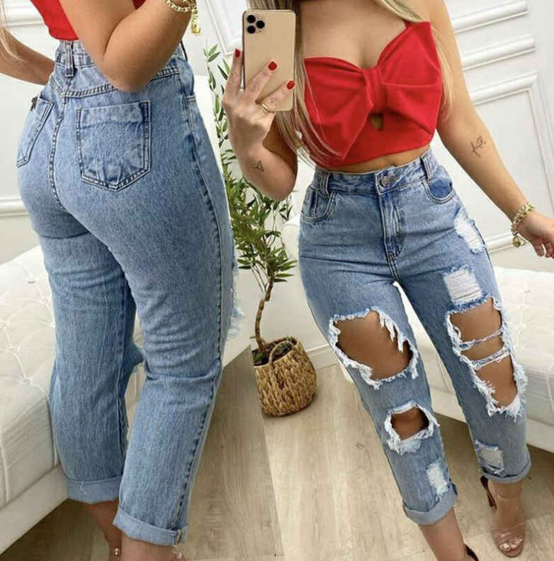 Blue Ripped Jeans