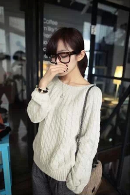 Retro loose long-sleeved sweaters