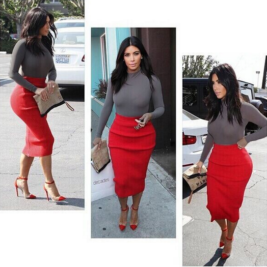 Sexy round neck long-sleeved two-piece dress