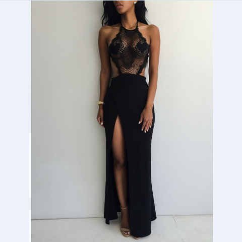 Fashion Sexy Solid Color Sling Sleeveless Dress