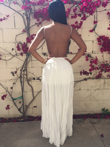 Fashion Sexy V-neck lace stitching chiffon dress