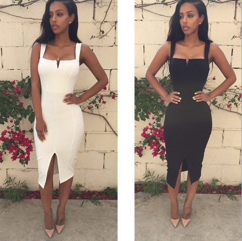 Tight-Fitting Sling Sleeveless Dress