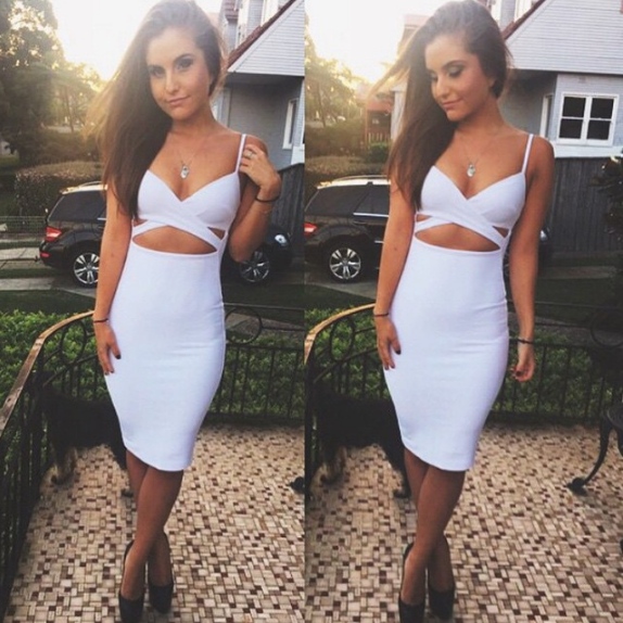 Fashion Sexy suspenders sleeveless dress