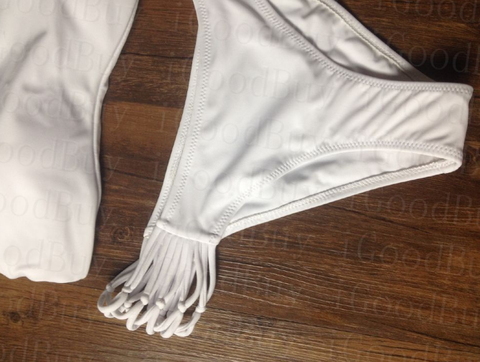 Fashion Sexy white Pierced bikini