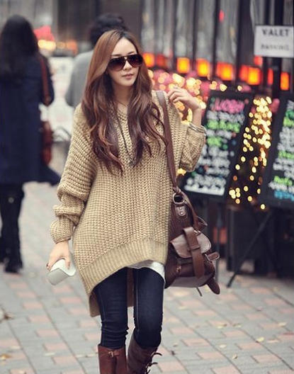 Casual Knit Hooded Sweater