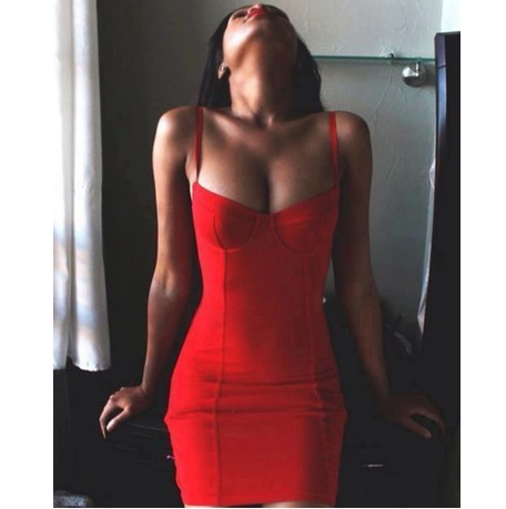 Sexy Slim Sling package hip dress