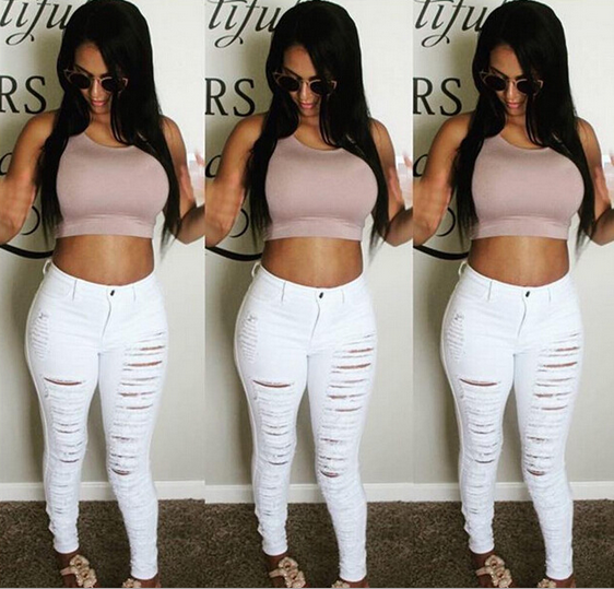 Fashion Sexy Hole Jeans