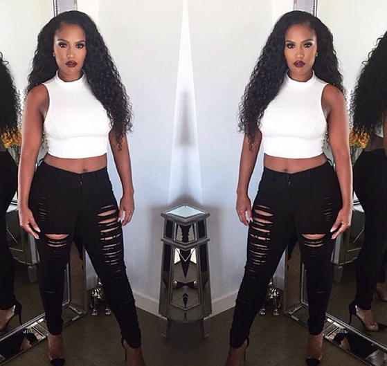 Fashion Sexy Hole Jeans