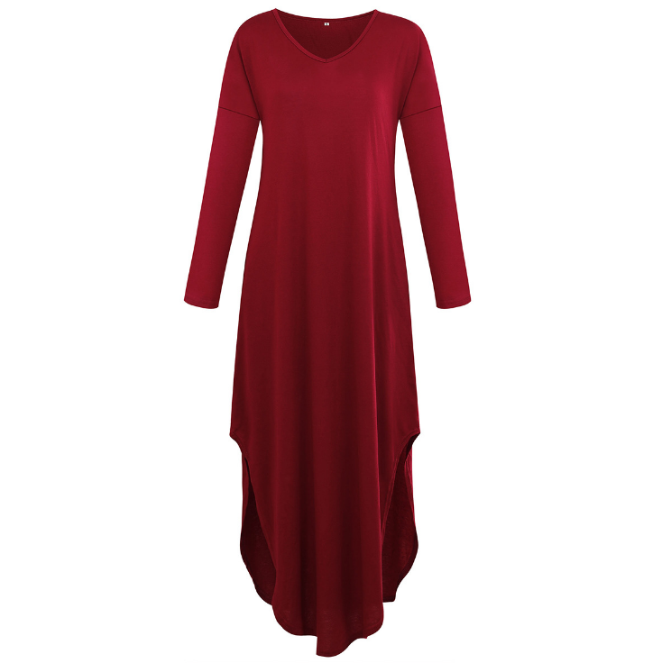 Loose Long Sleeve Maxi Dress