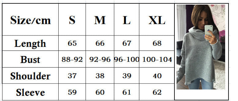 High-necked long-sleeved sweater