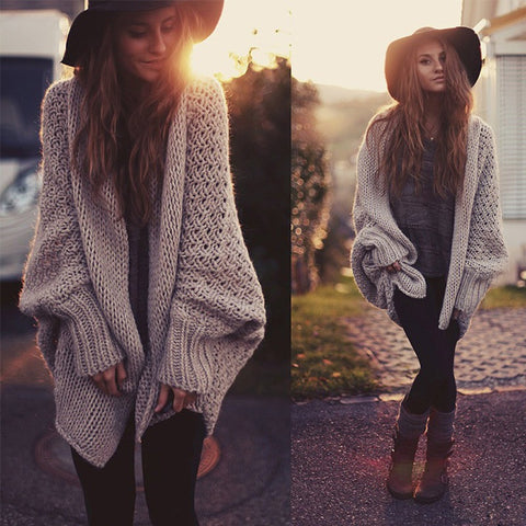 Fashion Long-Sleeved Zipper Cardigan Coat