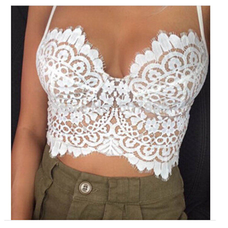 Sexy lace sleeveless camisole shirt