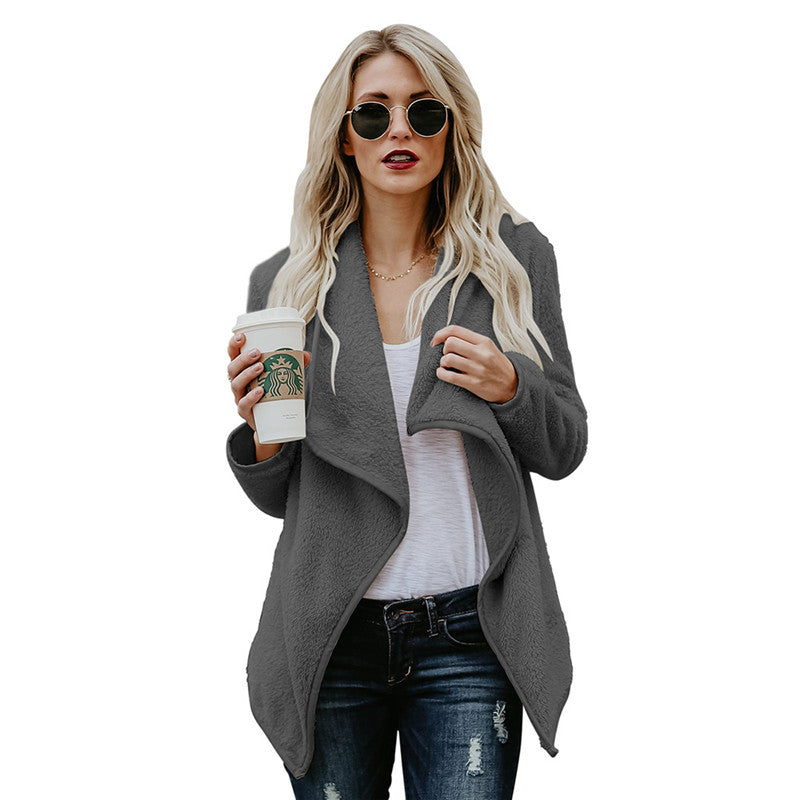 Solid Color Sexy Long-Sleeved Jacket