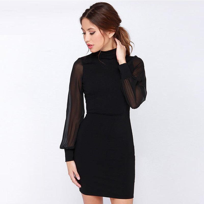 Slim Sexy Backpack Hip Dress