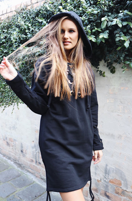 Women'S Fashion Long-Sleeved Hooded Sweater