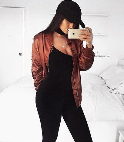 Burgundy Zipped Jacket