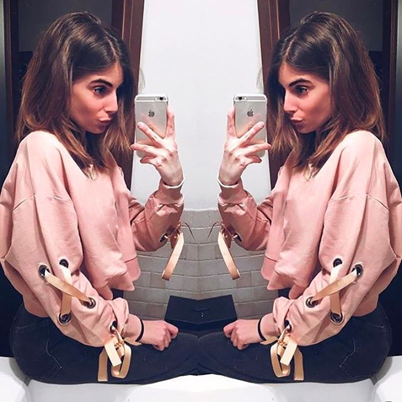 Loose Round Neck Long Sleeves Sweater