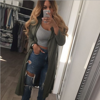 Women'S Long-Sleeved Thick Hooded Jacket