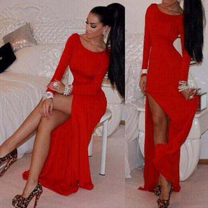 Fashion Sexy Long-Sleeved Dress