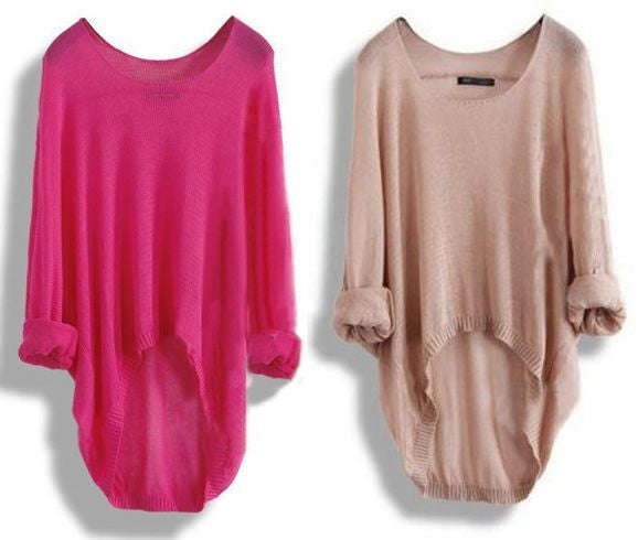 Long-Sleeved Knit Blouse Knit Shirt Hollow