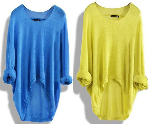 Long-Sleeved Knit Blouse Knit Shirt Hollow