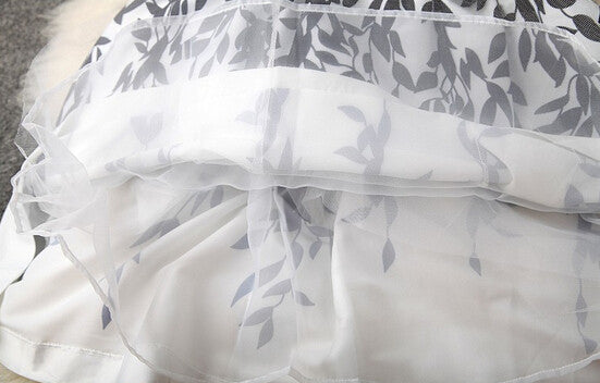 Fashion Leaf Print Dress