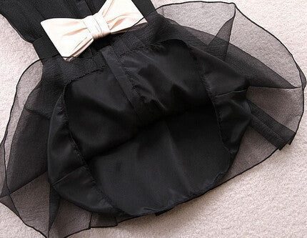 Fashion Bow Belt Dress