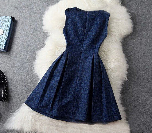 Sweet Embroidered Sleeveless Dress