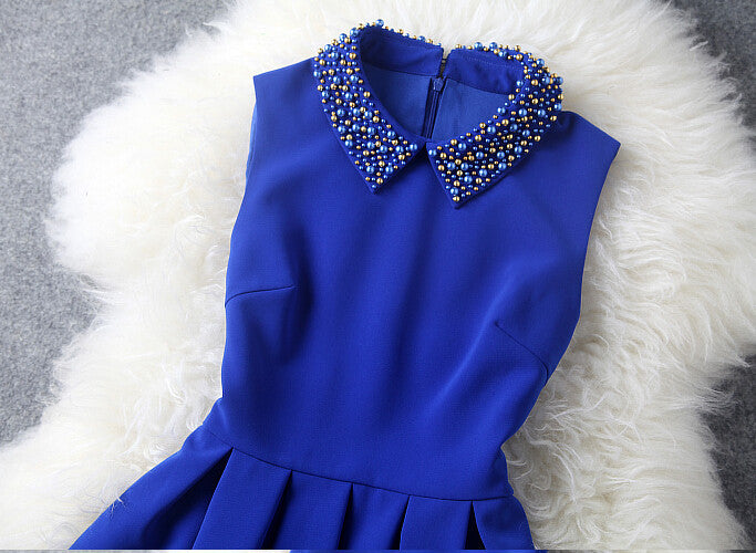 Handmade Beads Slim Dress