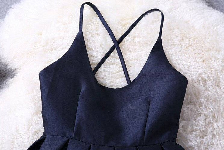 Women's V-Neck Halter Dress